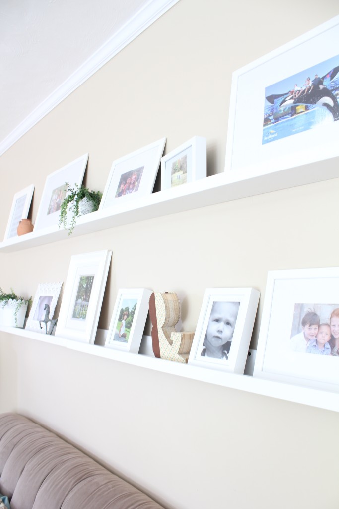 gallery wall shelves